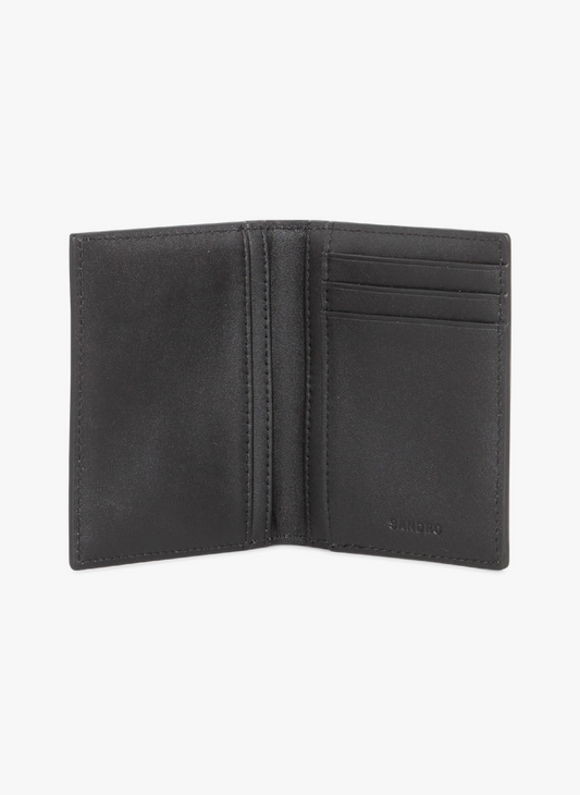 Saffiano leather wallet with flap