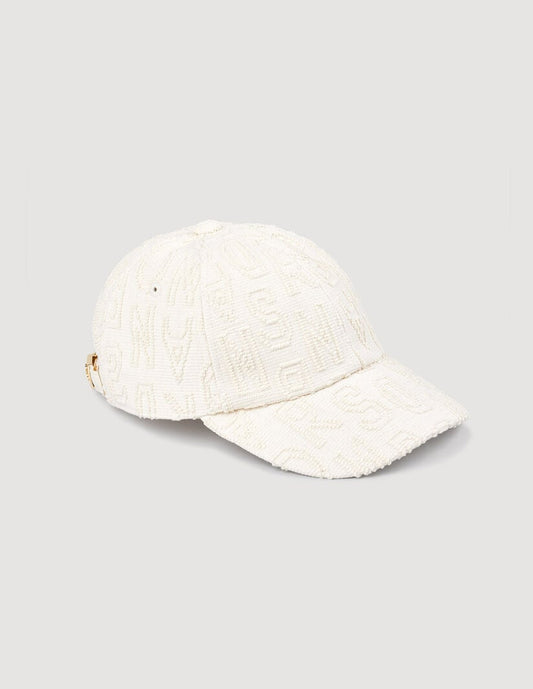 Cloth Cap With Embroidered Letters