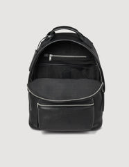 Coated canvas backpack